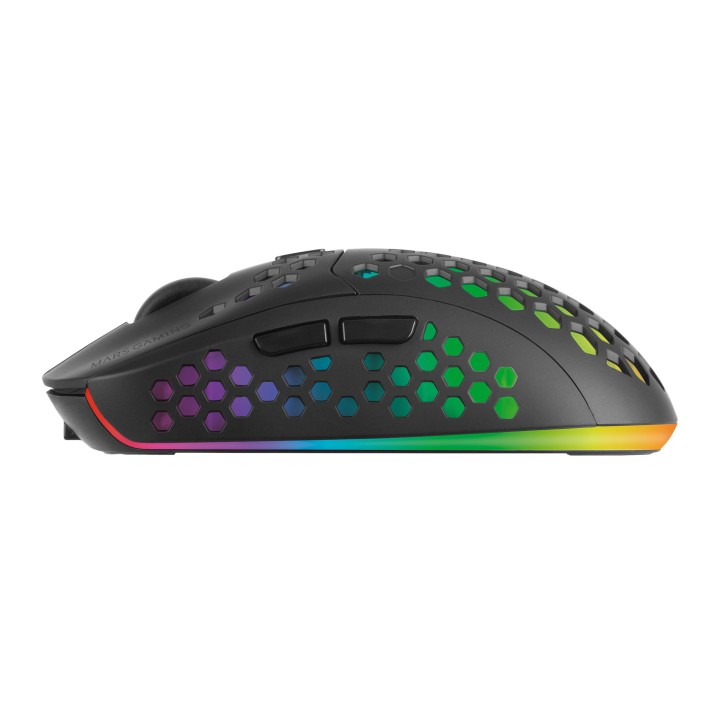 Ratón Mars Gaming RGB RF 2.4GHz 3200dpi Negro (MMW3)