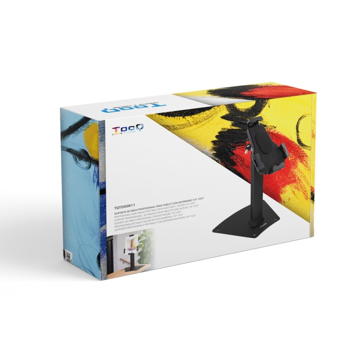 Soporte de Mesa TooQ Tablet Antirrobo Negro (TQTDS0811)