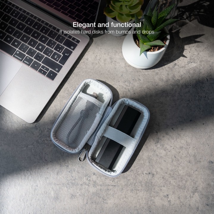 Funda TooQ para Caja Externa M2 Gris (TQBC-M201G)