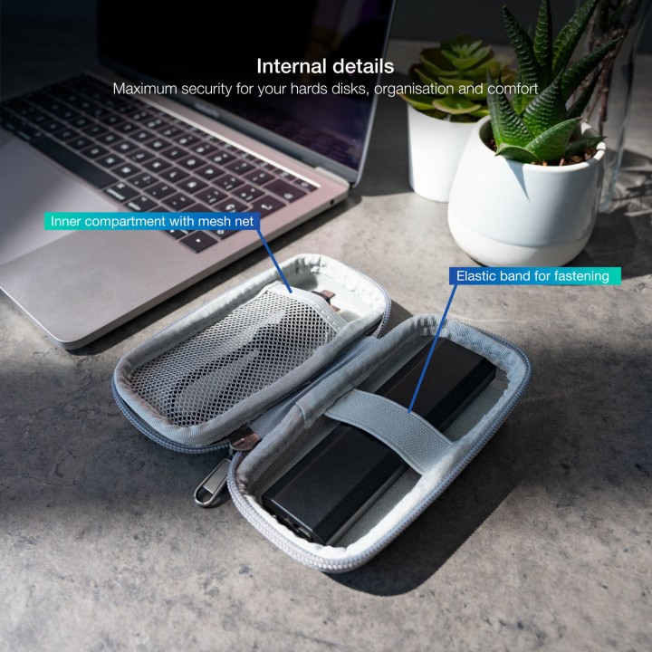 Funda TooQ para Caja Externa M2 Gris (TQBC-M201G)