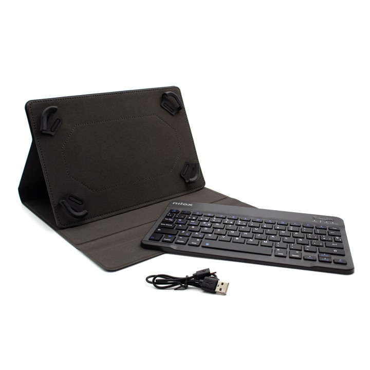 Funda+Teclado NILOX Universal 9.7"-10.5" Negra (NXKB01)