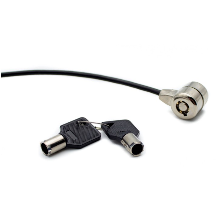 Cable Seguridad NILOX doble llave 1.8m Negro (NXSC001)