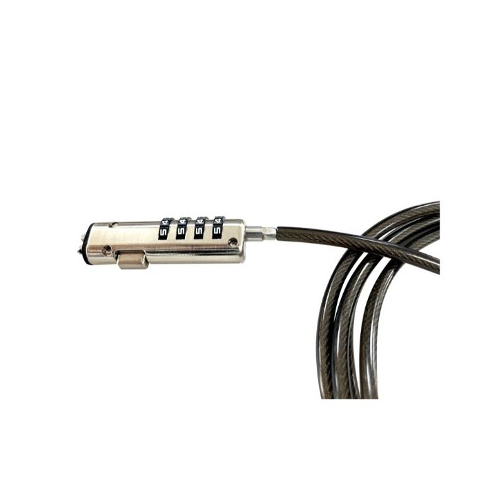 Cable Seguridad NILOX Combinación 1.9m Gris (NXSCN001)