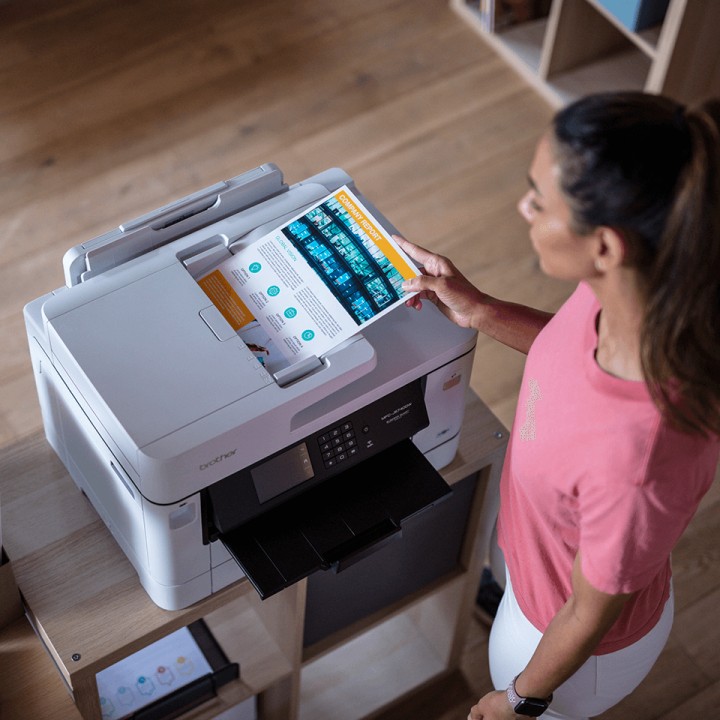 Multif BROTHER A3 Color Fax Dúplex Blanca (MFC-J5740DW)