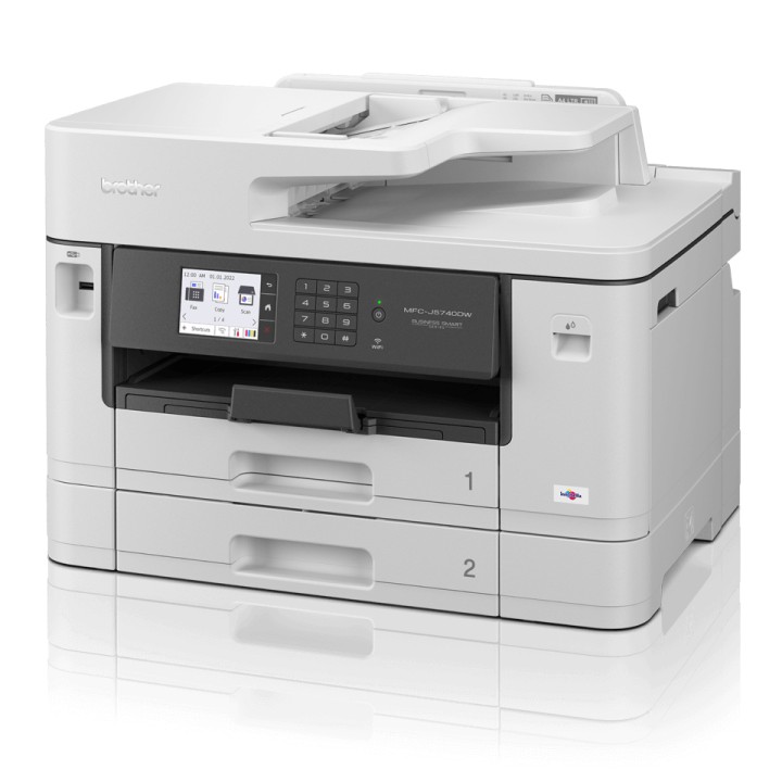 Multif BROTHER A3 Color Fax Dúplex Blanca (MFC-J5740DW)