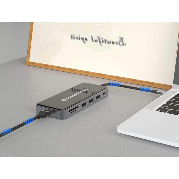 Docking CONCEPTRONIC USB-C 12en1 Gris (DONN15G)
