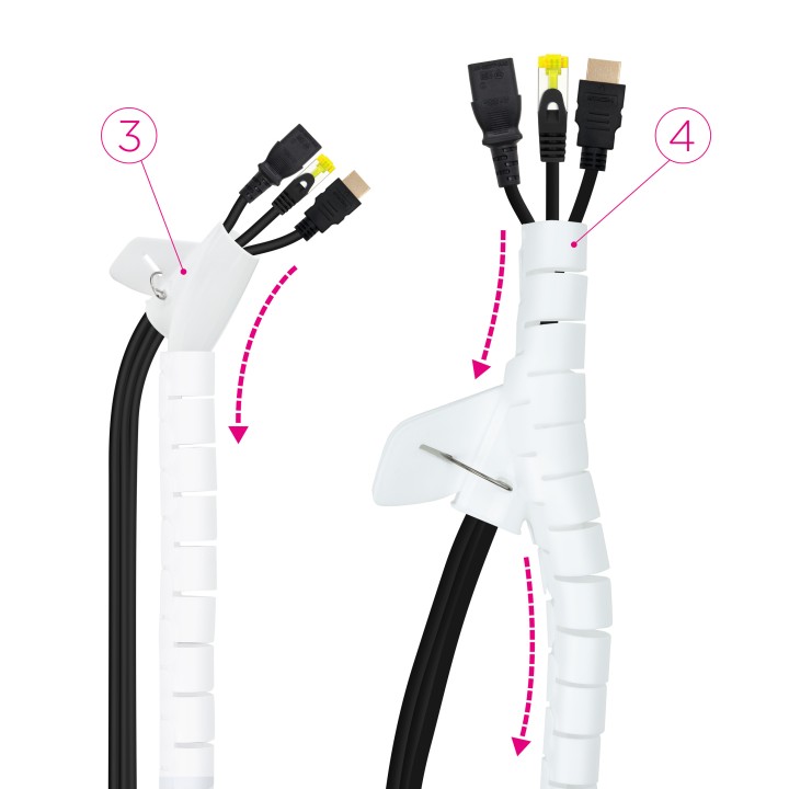 Organizador Cables Nanocable Flexible 2m (10.36.0002-W)