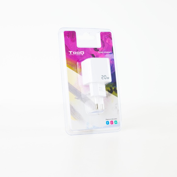 Cargador de Pared TooQ 20W 1xUSB-C Blanco (TQWC-PD20WT)