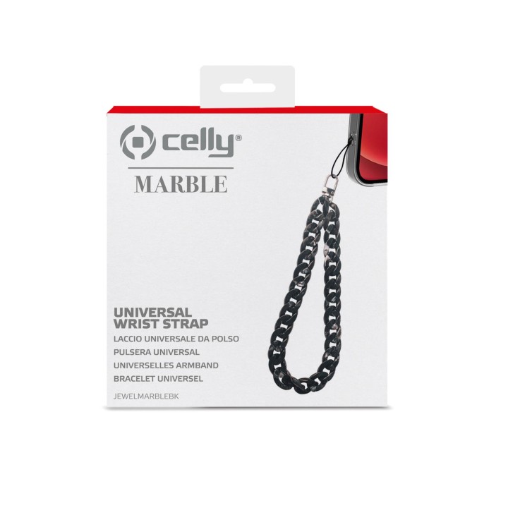 Pulsera de Sujeción CELLY Mármol Negra (JEWELMARBLEBK)