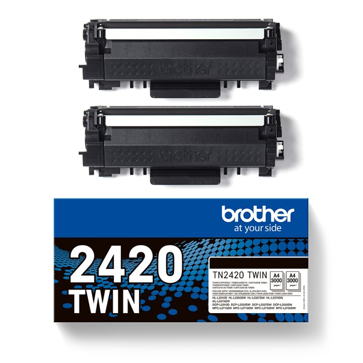 Toner BROTHER Laser Pack 2 Negro 3000 pág (TN2420TWIN)