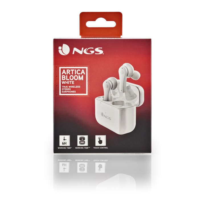 Auriculares NGS Intraural BT Blancos (ARTICABLOOMWHITE)