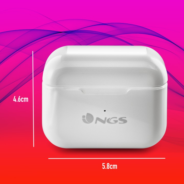 Auriculares NGS Intraural BT Blancos (ARTICABLOOMWHITE)