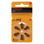 Kodak Pila Audífono 312 Pack 6 uds Alcalina