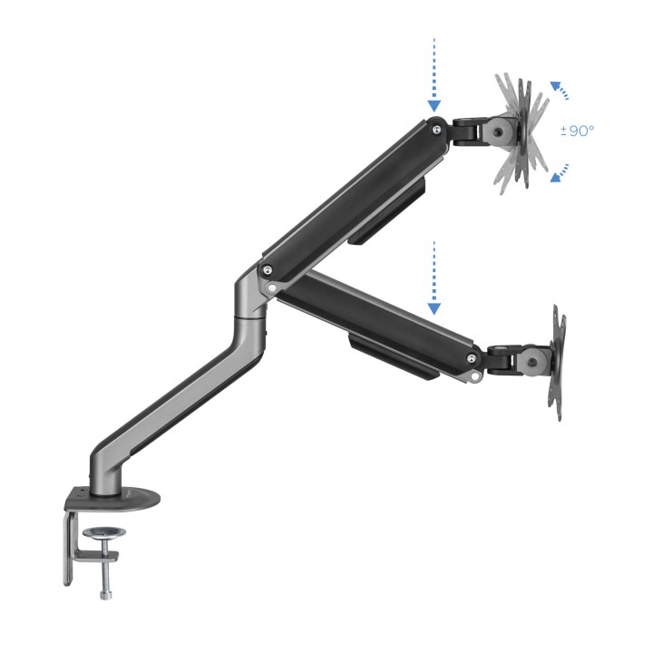 Soporte de Mesa TooQ 17"-32" Gira/Inclina (DB4032TNR-G)
