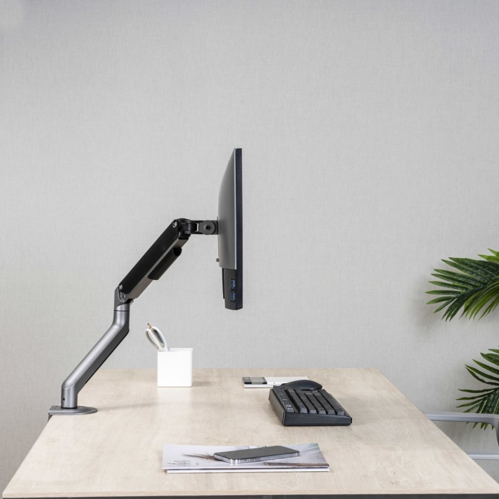 Soporte de Mesa TooQ 17"-32" Gira/Inclina (DB4032TNR-G)