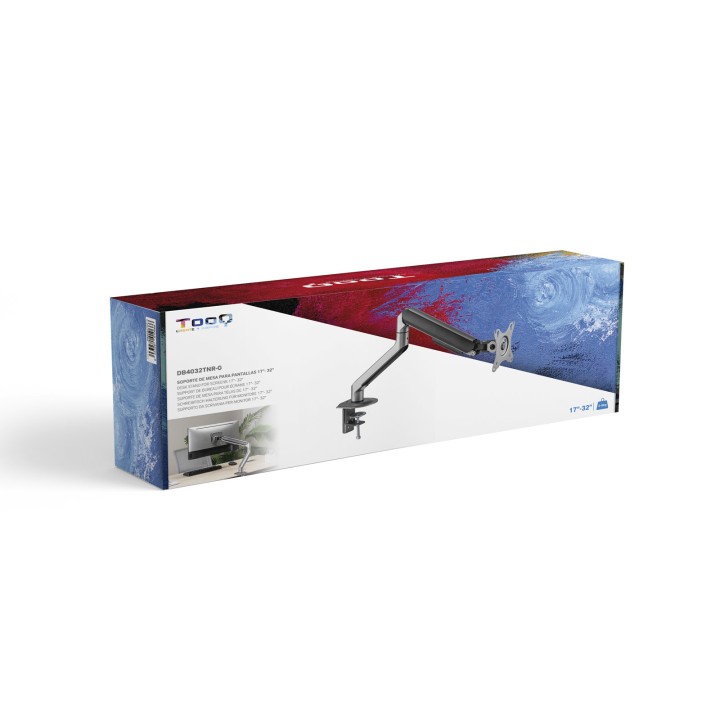 Soporte de Mesa TooQ 17"-32" Gira/Inclina (DB4032TNR-G)