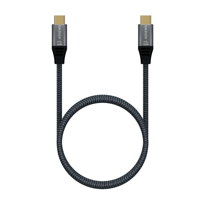 Cable AISENS USB-C/M a USB-C 2.0/M 2m Gris (A107-0629)