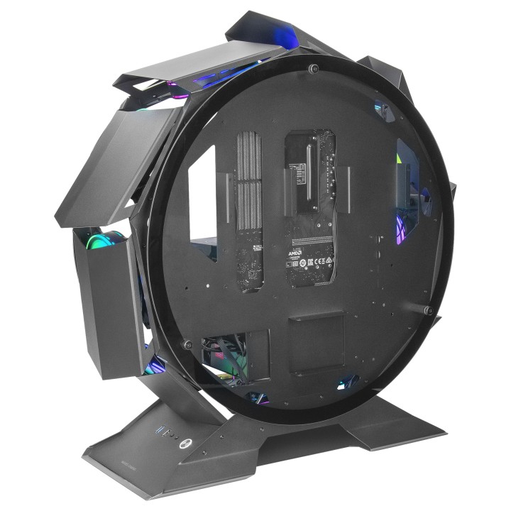 Caja Circular Mars Gaming mATX Mini-ITX Negra (MCORB)