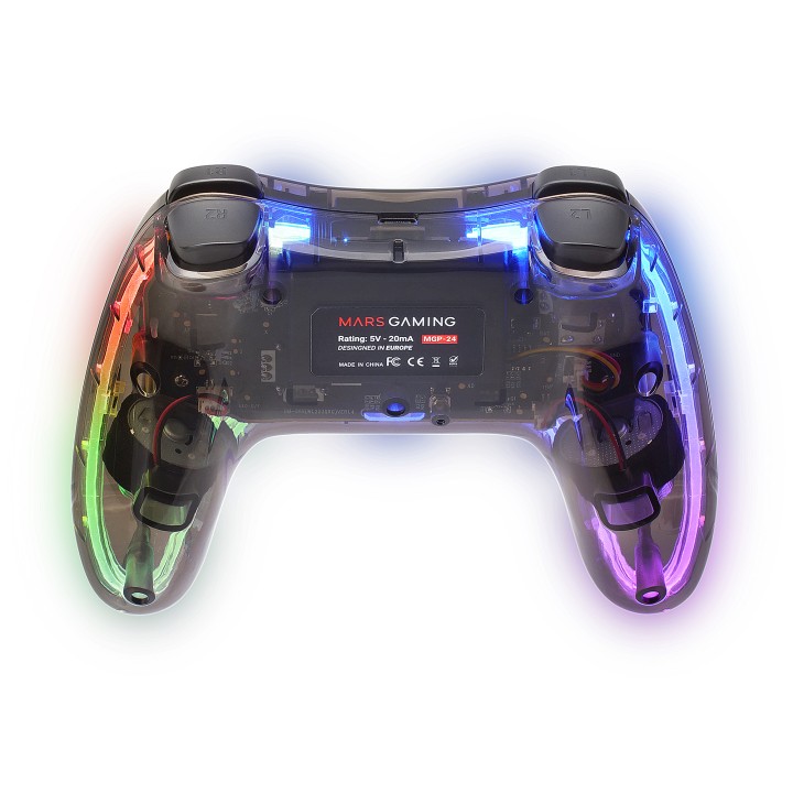 GamePad Mars Gaming RGB Inalámbrico RF Negro (MGP24)