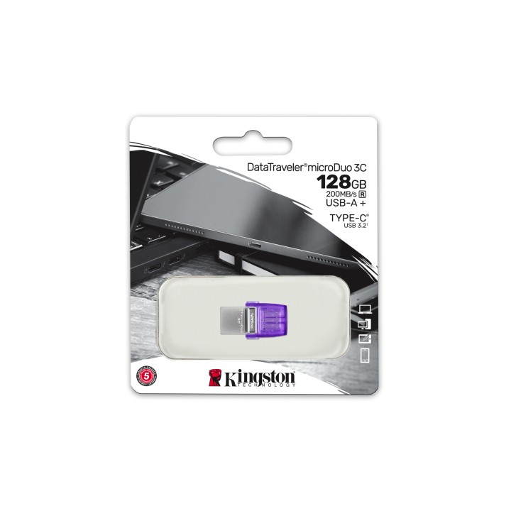 Pendrive Kingston 128Gb USB-A/C 3.0 (DTDUO3CG3/128GB)