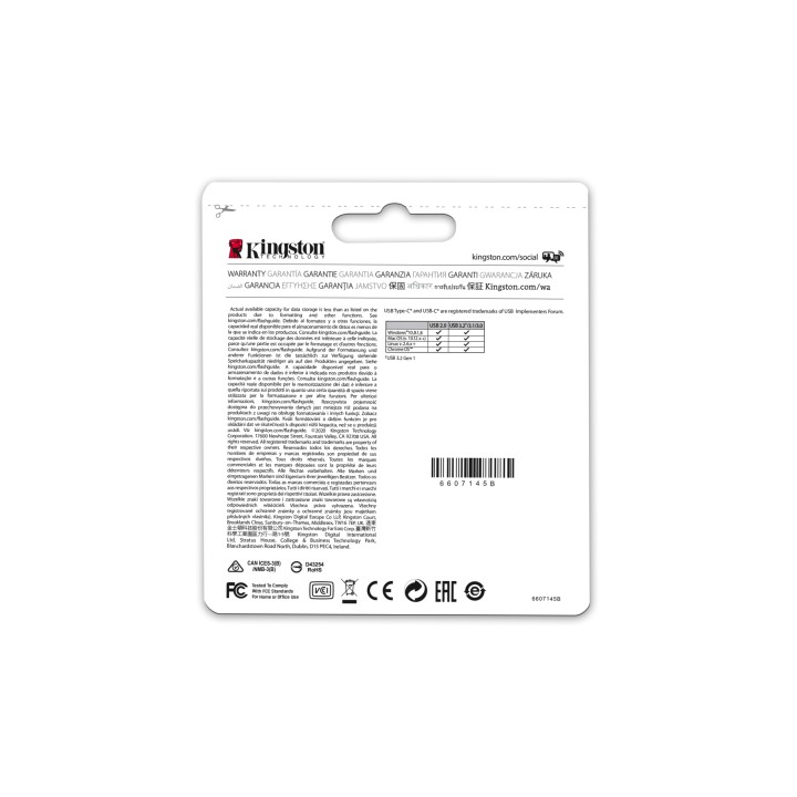 Pendrive Kingston 128Gb USB-A/C 3.0 (DTDUO3CG3/128GB)