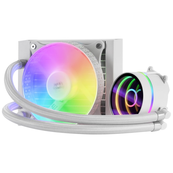 Ref. Líq. CPU Mars Gaming 200W FRGB Blanca (MLONE120W)