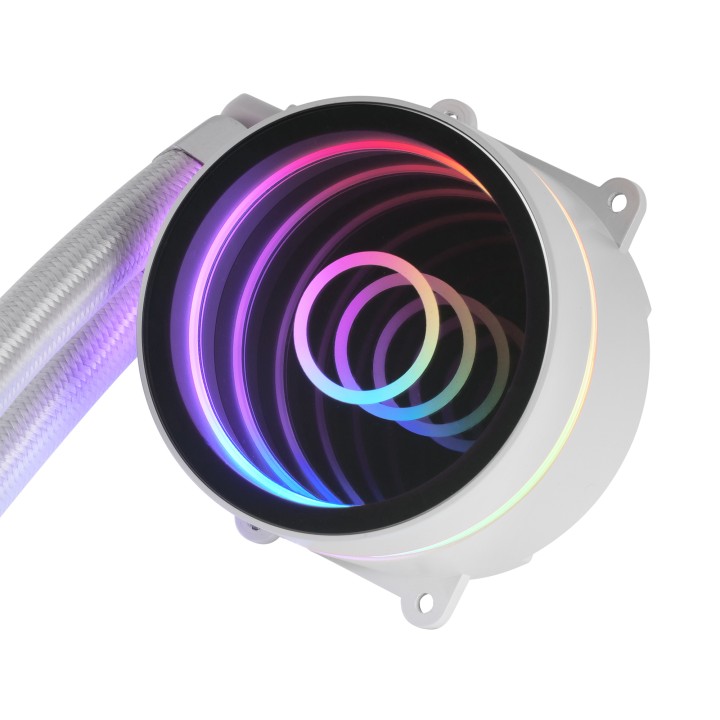 Ref. Líq. CPU Mars Gaming 200W FRGB Blanca (MLONE120W)