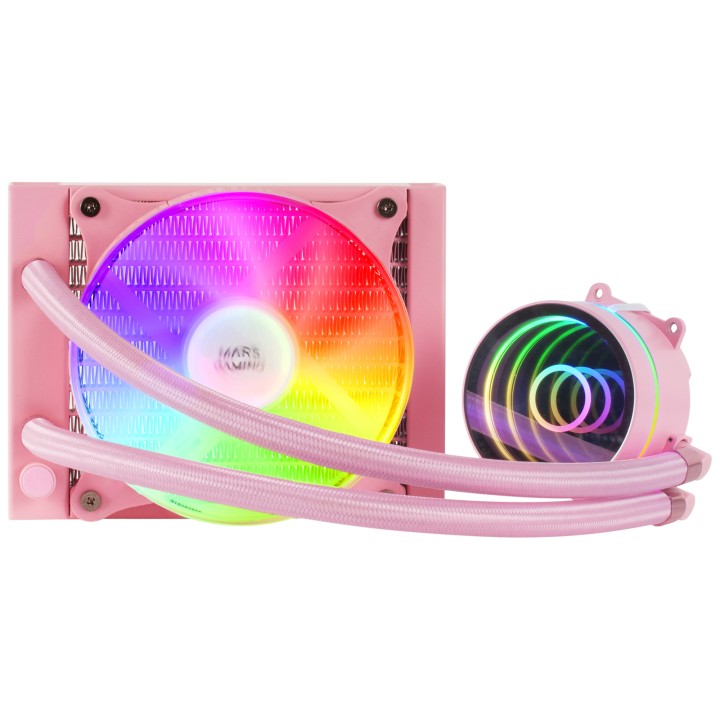 Ref. Líq. CPU Mars Gaming 120mm FRGB Rosa (MLONE120P)