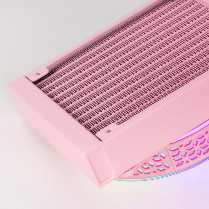 Ref. Líq. CPU Mars Gaming 120mm FRGB Rosa (MLONE120P)