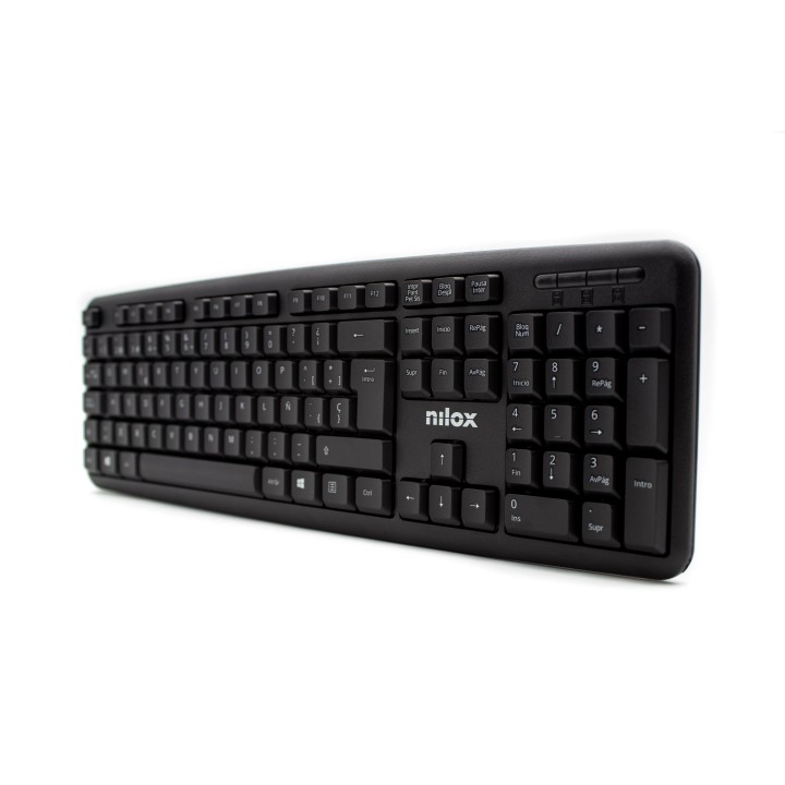 Teclado NILOX Compacto USB Negro (NXKBE000002)