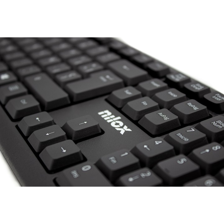 Teclado NILOX Compacto USB Negro (NXKBE000002)