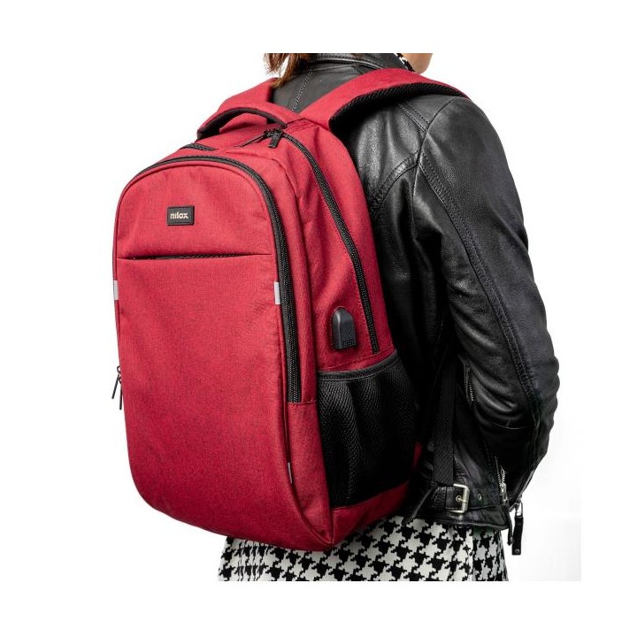 Mochila NILOX Style 15.6" Roja (NXBK042)