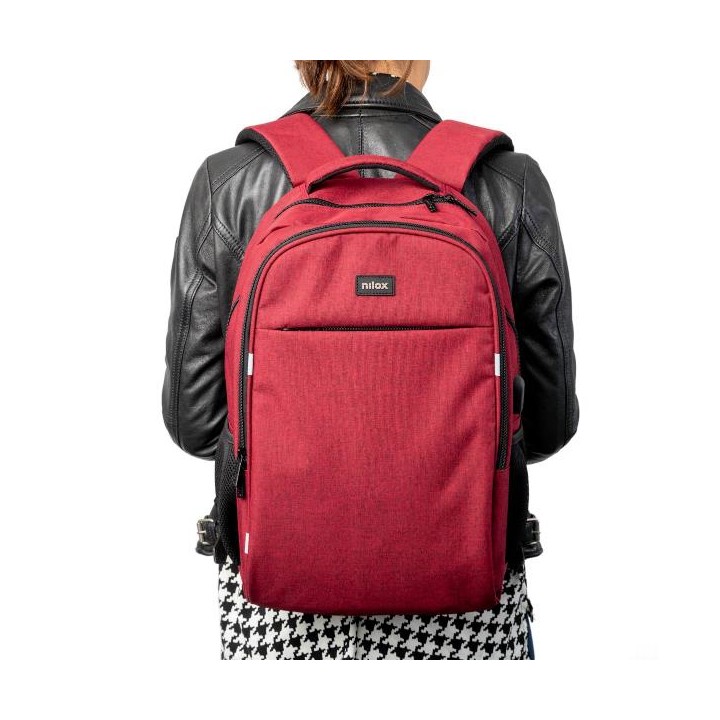 Mochila NILOX Style 15.6" Roja (NXBK042)