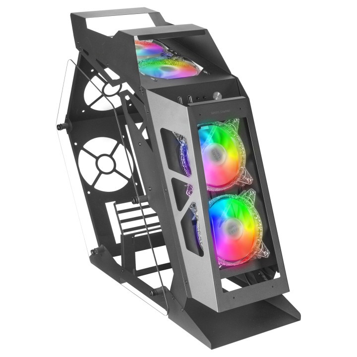 Caja Compacta Mars Gaming mATX Mini-ITX Negra (MC61)