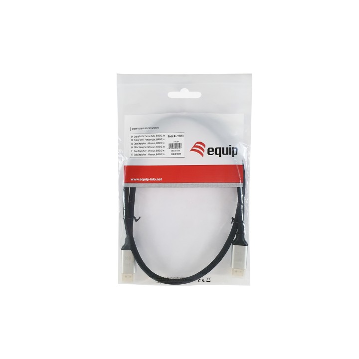 Cable EQUIP DP/M a DP/M 2m Negro (EQ119262)
