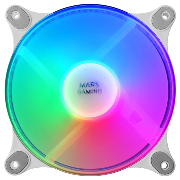 Ventilador Mars Gaming 120mm FRGB Kit 2 Blanco (MFDUOW)