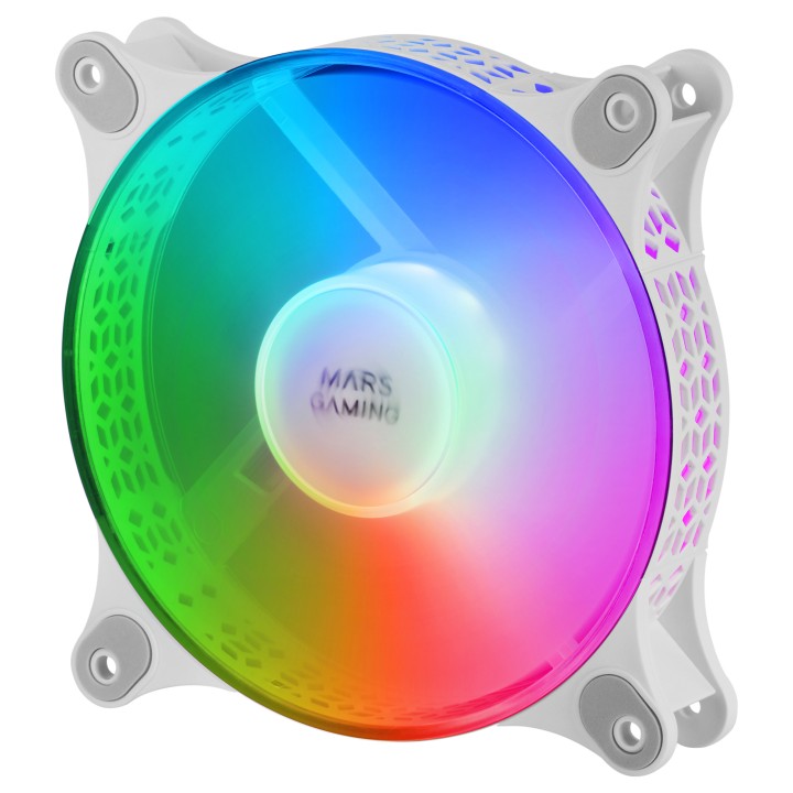 Ventilador Mars Gaming 120mm FRGB Kit 2 Blanco (MFDUOW)