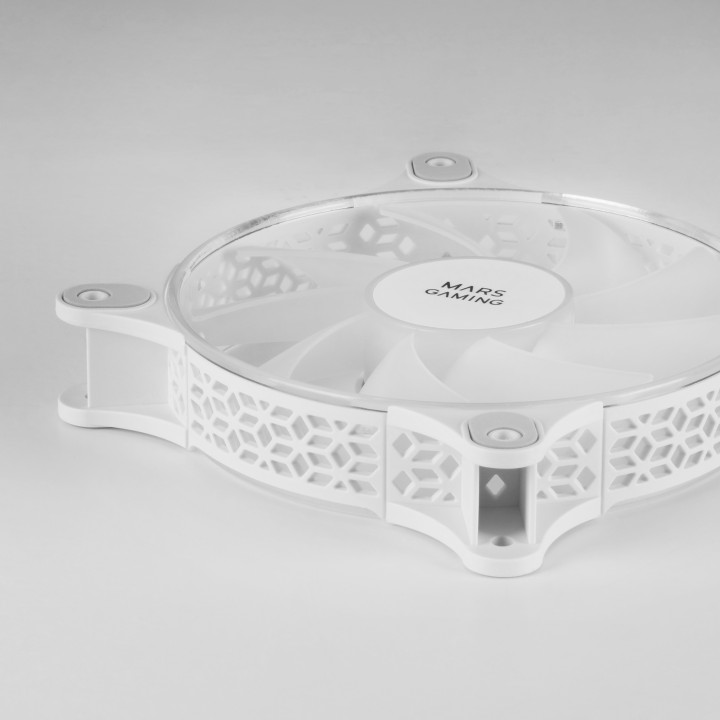 Ventilador Mars Gaming 120mm FRGB Kit 2 Blanco (MFDUOW)