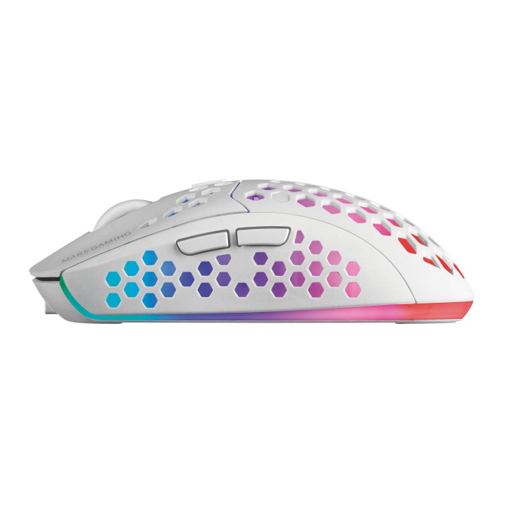 Ratón Mars Gaming RGB RF 2.4GHz 3200dpi Blanco (MMW3W)
