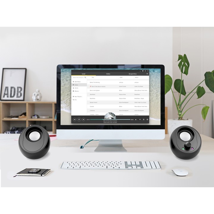 Altavoces CONCEPTRONIC 2.0 10W BT USB 3.5mm (BJORN01B)