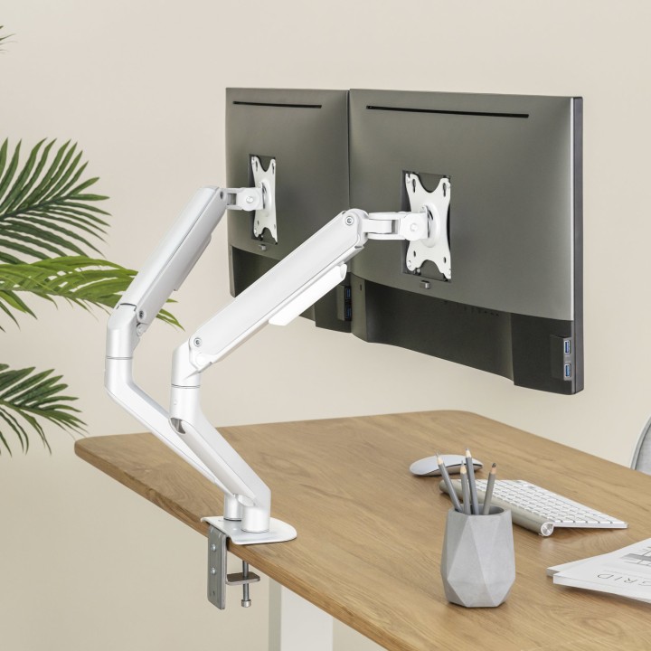 Soporte de Mesa TooQ 17"-32" Gira/Inclina (DB4132TNR-W)