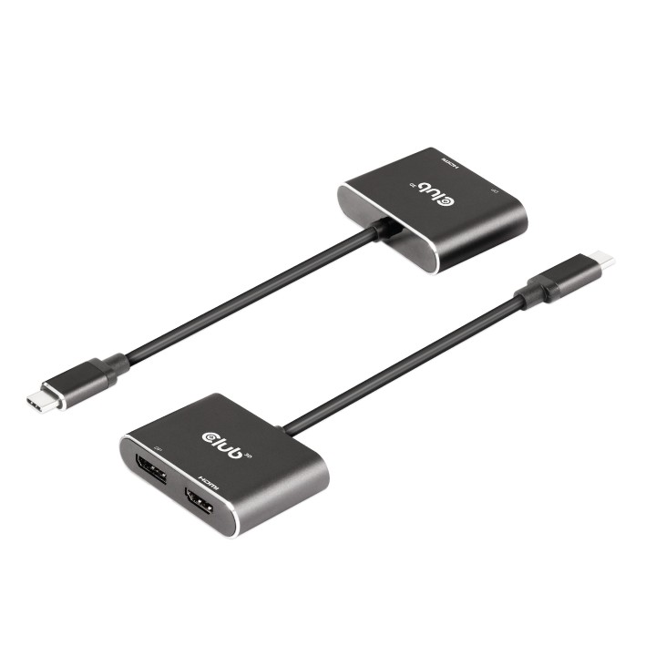 Adaptador Club 3D USB-C a DP/HDMI M/H Negro (CSV-1552)