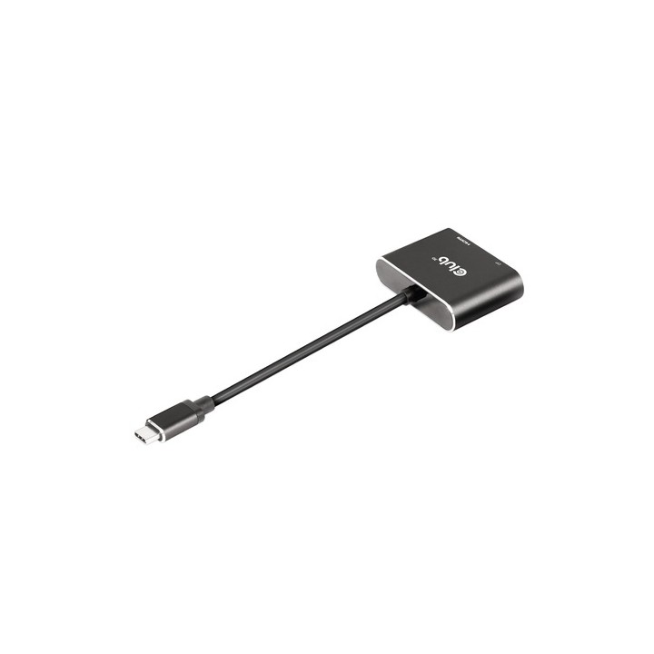Adaptador Club 3D USB-C a DP/HDMI M/H Negro (CSV-1552)