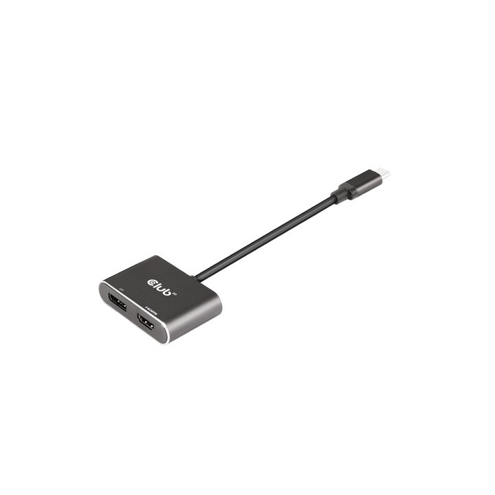 Adaptador Club 3D USB-C a DP/HDMI M/H Negro (CSV-1552)