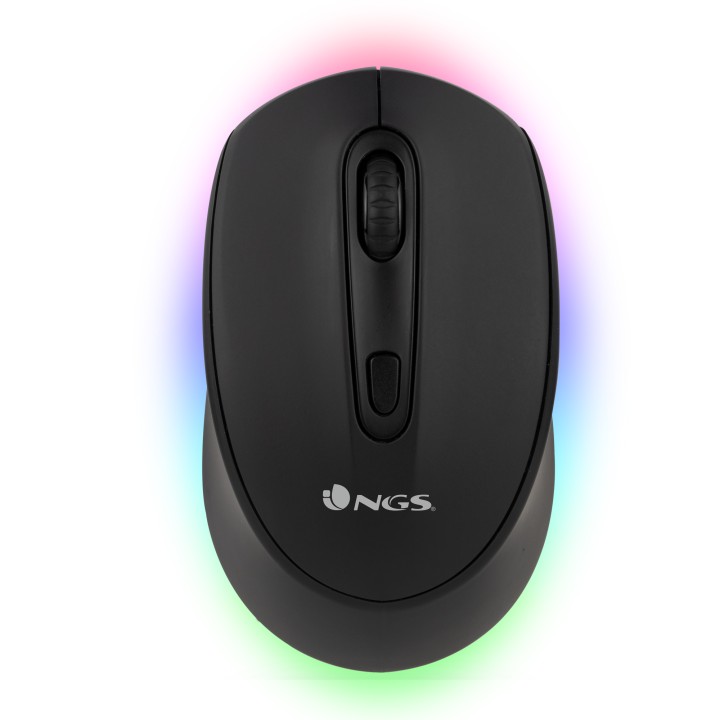 Ratón Gaming NGS Óptico RF BT 2400dpi Negro (SMOG-RB)