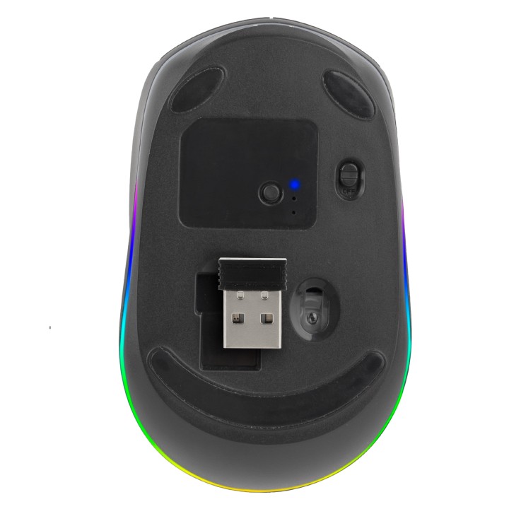 Ratón Gaming NGS Óptico RF BT 2400dpi Negro (SMOG-RB)