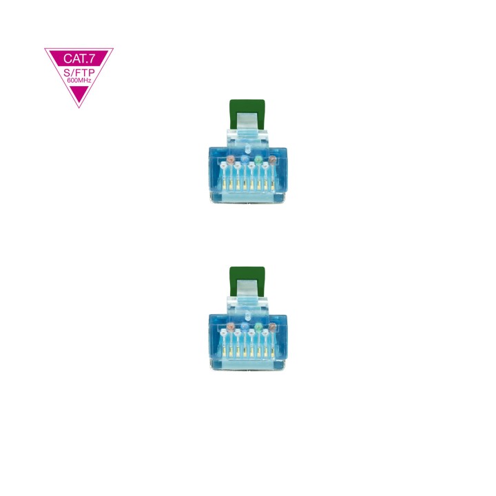 Latiguillo Nanocable Cat7 25cm Verde(10.20.1700-L25-GR)