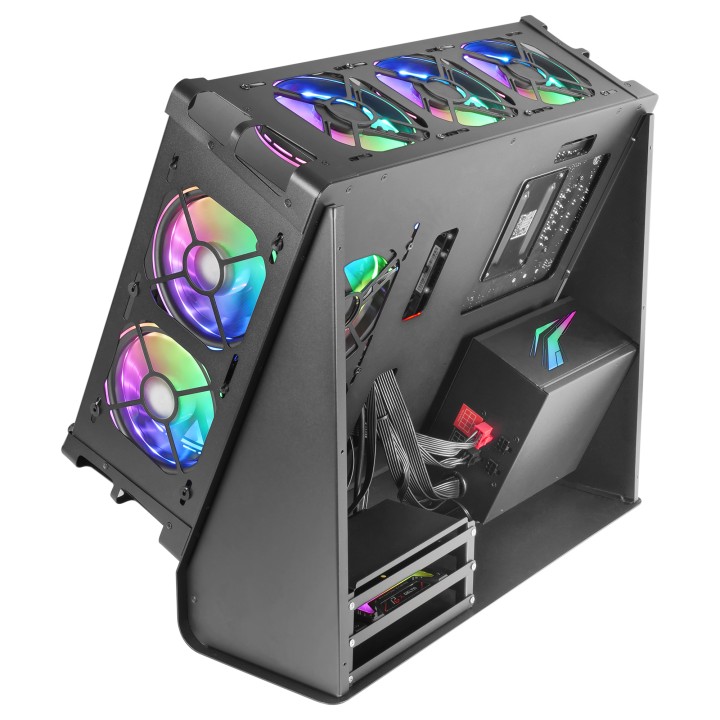 Caja Mars Gaming Custom Premium ATX mATX Negra (MCB)