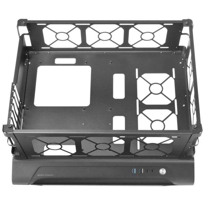 Caja Mars Gaming Custom Premium ATX mATX Negra (MCB)