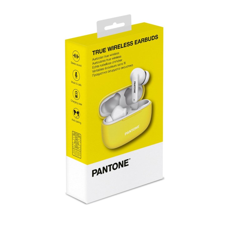 Auriculares PANTONE Intraurales BT Amarillo(PT-TWS008Y)